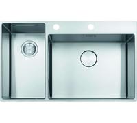 Franke Box Center - Évier BWX 220/620-54-27/2, 86x51 cm, inox 127.0538.260