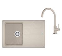 Franke Colonnes Set de cuisine G279SA évier en fragranit BFG 611-78 + robinet FC 6018.082 sahara 114.0700.808