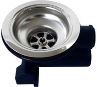 Franke Coude de sortie intégral pour éviers / Pièce de rechange Garniture d'écoulement et de trop-plein Calice intégral / Vis creuse incluse