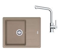 Franke - Ensemble G262KA, évier en fragranit BFG 611-62 et robinet FP 3230.031, cachemire / chrome 114.0700.729