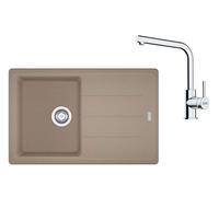 Franke - Ensemble G263KA, évier en fragranit BFG 611-78 et robinet FP 3230.031, cachemire/chrome 114.0700.734