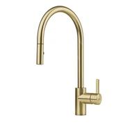 FRANKE Eos Neo Mitigeur d'évier bec extractible douchette - Hauteur 433 mm - tuyaux 450 mm - Jaune