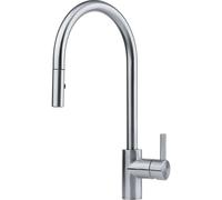 Franke Eos Neo - Mitigeur d'évier FC 0045.501 avec douchette extractible, inox 115.0590.045