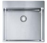 Franke Évier Encastré BXX 210-50 Bouton-Poussoir Rond Acier Inox Sans Égouttoir