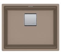 FRANKE Evier sous plan KUBUS 2 KNG 110-52 en CASHMERE avec robinet à poussoir / Fragranit