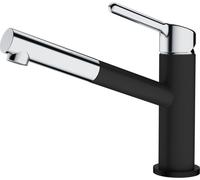 FRANKE FC 3055.901 ORBIT Mitigeur d'évier avec bec extractible,chrome /noir mat 115.0659.9