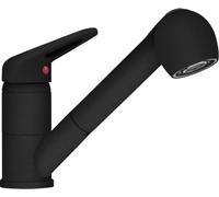 Franke - Mitigeur d'évier FC 9547.901, avec douchette extractible, noir mat 115.0659.840
