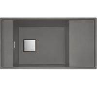 Franke Fresno - Évier en fragranit FSG 211/111, 86x46 cm, pierre gris 135.0652.560