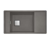 Franke Fresno - Évier en fragranit FSG 611-88, 88x50 cm, pierre gris 114.0651.013