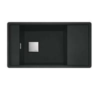 Franke Fresno - Évier en Fragranite FSG 611-88, 88x50 cm, noir mat 114.0651.012