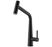 Robinet d'évier - FRANKE - ICON 115.0625.190 - Noir Mat - Bec extractible - Douchette intégrée