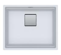 Franke Kubus 2 - Évier en fragranit KNG 110-52, 56x46 cm, blanc artic 125.0641.421