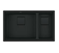 Franke Kubus 2 - Évier en fragranit KNG 120/2, 76x46 cm, noir mat 125.0718.492