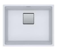 Franke Kubus 2 Pro - Évier en fragranit KNG PRO 110-52, blanc glace 125.0757.353
