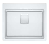 Franke Kubus 2 Pro - Évier en fragranit KNG PRO 610-53, blanc glace 114.0749.421