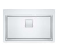 Franke Kubus 2 Pro - Évier en fragranit KNG PRO 610-73, blanc glace 114.0751.863