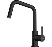 Franke LINA U DOCCIA, Standard, Noir, Laiton, Mitigeur à levier, Autostable, 3,5 cm