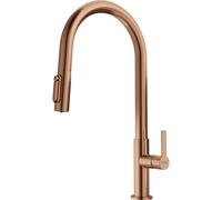 Franke Maris - Mitigeur d'évier FG 3660.90 avec fonction de filtration et douchette extractible, cuivre 120.0736.602