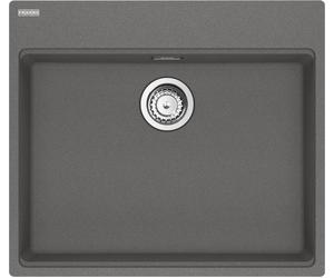 Franke Maris MRG 610-60, Evier encastré, Carré, Granit, Gris, 1 cuve, Gris pierre