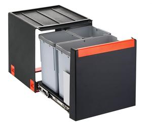 Franke Maris Poubelle / Collecteur de déchets Sorter Cube 40 triple 1x14,2x7 coulisse automatique à partir de 40 cm 134.0039.331