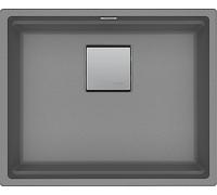 Franke Mythos Evier à encastrer bassin en fragranite KNG 110-52 gris pierre Bouton-poussoir inox à partir de 60 cm 125.0512.507