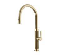Franke Mythos Masterpiece - Mitigeur d'évier FG 1554.504, avec douchette extractible, doré 115.0711.558