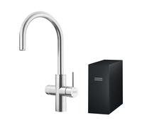 Franke Mythos - Mélangeur d'évier avec filtre, acier inoxydable 160.0708.955