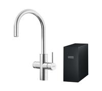 Franke Mythos - Mélangeur d'évier avec filtre, acier inoxydable 160.0708.956