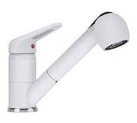 Franke Mitigeur NOVARA PLUS – Douchette double-jet, Levier haut – Blanc Artic 115.0470.669