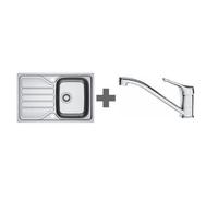 Franke - Pack évier inox + mitigeur chromé 464467