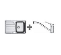 Franke - Pack évier inox + mitigeur chromé 464467