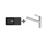 Pack évier onyx + mitigeur chromé - 285079 - Orbit - FRANKE