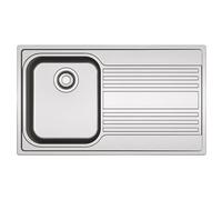 FRANKE RPX61186DX ÉVIER 86 CM 1 CUVE ÉCOULEMENT DROITE RAPIDE INOX SATINÉ