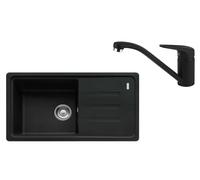 Franke - Set de cuisine G121MČ, évier en fragranit BSG 611-78/39 + robinet FC 9541.901, noir mat 114.0700.762