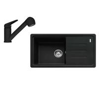 Franke - Set de cuisine G122MČ, évier en fragranit BSG 611-78/39 + robinet FC 9547.901, noir mat 114.0700.763