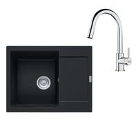 Franke - Set de cuisine G256MČ, évier en fragranit MRG 611-62 + robinet FS 3229.031, noir mat / chrome 114.0700.711
