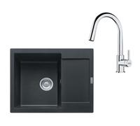 Franke - Set de cuisine G256O, évier en fragranit MRG 611-62 + robinet FS 3229.031, onyx / chrome 114.0700.712