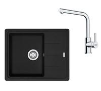 Franke - Set de cuisine G262MČ, évier en fragranit BFG 611-62 + robinet FS 3230.031, noir mat / chrome 114.0700.730