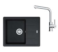 Franke - Set de cuisine G262O, évier en fragranit BFG 611-62, onyx + robinet FS 3230.031, onyx/chrome 114.0700.731