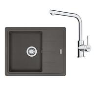 Franke - Set de cuisine G262ŠB, évier en fragranite BFG 611-62 et mitigeur FS 3230.031, gris ardoise/chrome 114.0720.162