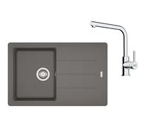 Franke - Set de cuisine G263ŠK, évier en fragranit BFG 611-78 + robinet FS 3230.031, gris pierre / chrome 114.0700.738