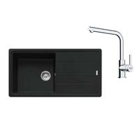 Franke - Set de cuisine G264MČ, évier en fragranit BFG 611 + robinet FS 3230.031, noir mat / chrome 114.0700.740