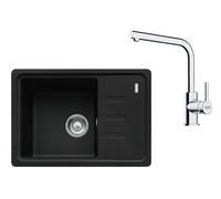 Franke - Set de cuisine G266MČ, évier en fragranit BSG 611-62+ robinet FS 3230.031, noir mat/ chrome 114.0700.748