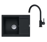 Franke - Set de cuisine G275MČ, évier en fragranit MRG 611-62 + robinet FN 6018.901, noir mat 114.0700.791