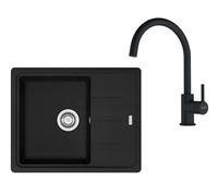 Franke - Set de cuisine G278MČ, évier en fragranit BFG 611-62 + robinet FC 6018.901, noir mat 114.0700.801