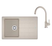 Franke - Set de cuisine G279SA, évier en fragranit BFG 611-78 + robinet FC 6018.082, sahara 114.0700.808