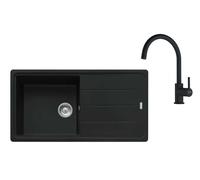 Franke - Set de cuisine G280MČ, évier en fragranit BFG 611 + robinet FC 6018.901, noir mat 114.0700.811