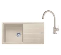 Franke - Set de cuisine G280SA, évier en granit BFG 611 + robinet FC 6018.082, sahara 114.0700.813