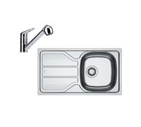 Franke - Set de cuisine N101, évier en inox FLN 611-78 LB et mitigeur FC 9547.031, chrome 101.0731.380