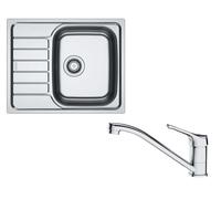 Franke - Set de cuisine N102, évier en inox SKN 611-62 et robinet FB 250.031, chrome 101.0731.382